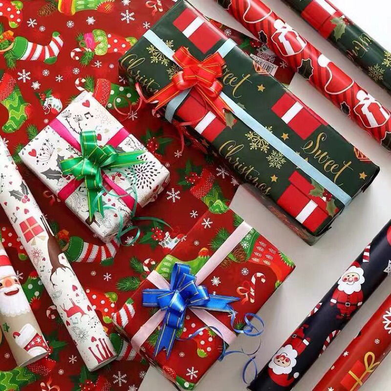 Veco Assorted Christmas Gift Wrapper Coated and Glossy | Shopee Philippines