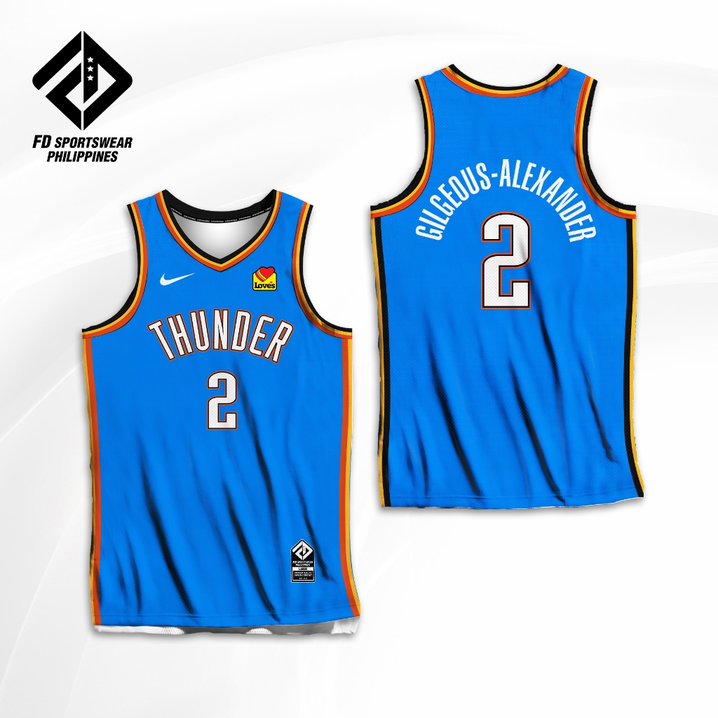 SHAI GILGEOUS-ALEXANDER OKC THUNDER 2024 CLASSIC FULL SUBLIMATED JERSEY ...