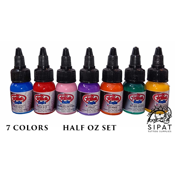 7 Color Set Artech Colors 15ml/ Half oz Artech Ink | Shopee Philippines