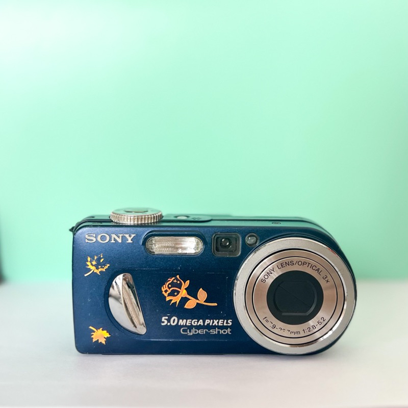 Blue Sony Cybershot dscP10 Rare Digital Camera Shopee Philippines