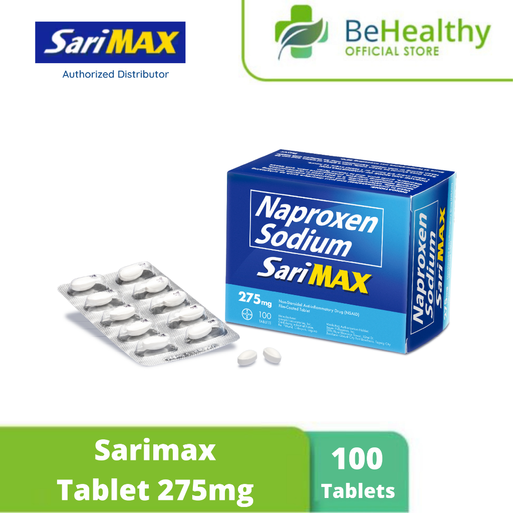 SARIMAX® Naproxen Sodium 275mg Tablet (100pcs) Shopee Philippines