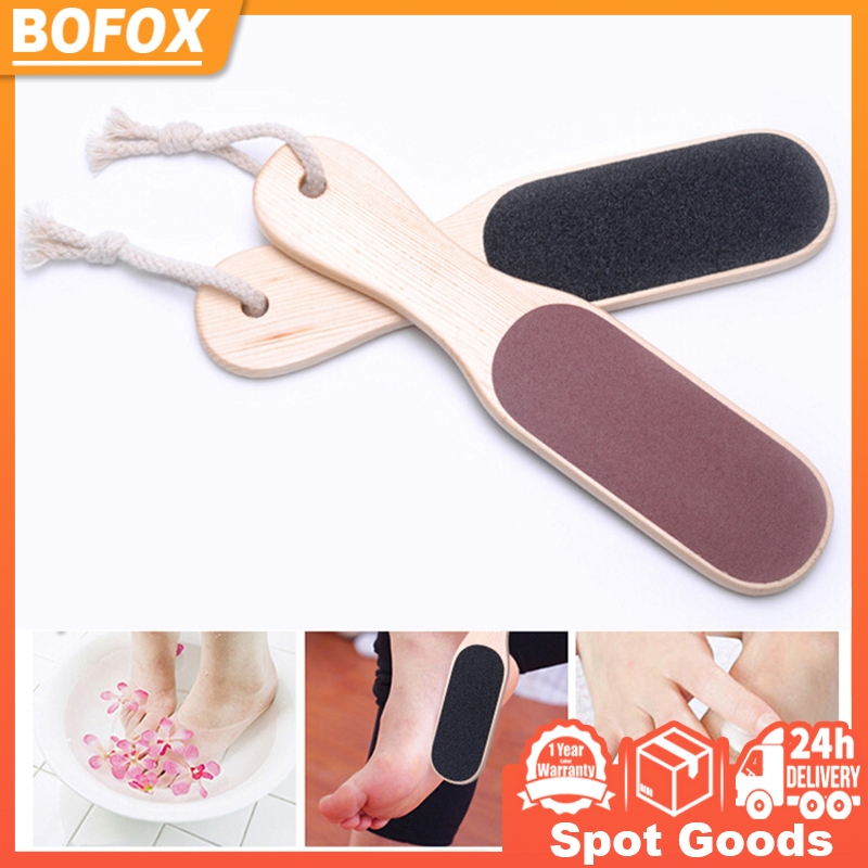 High quality Callus Remover Wooden Foot file Wooden Handle Coarse Fine ...