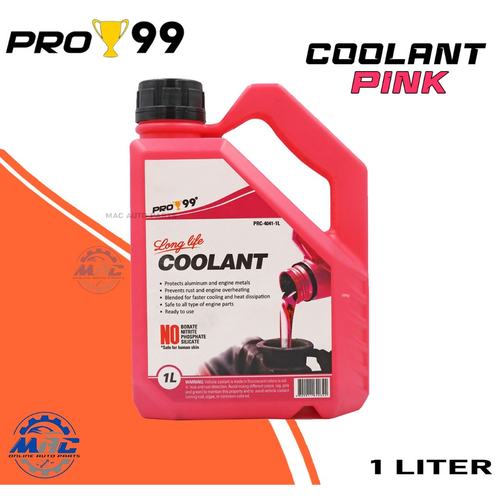 PRO99 LONG LIFE COOLANT PINK 1 Liter | Shopee Philippines