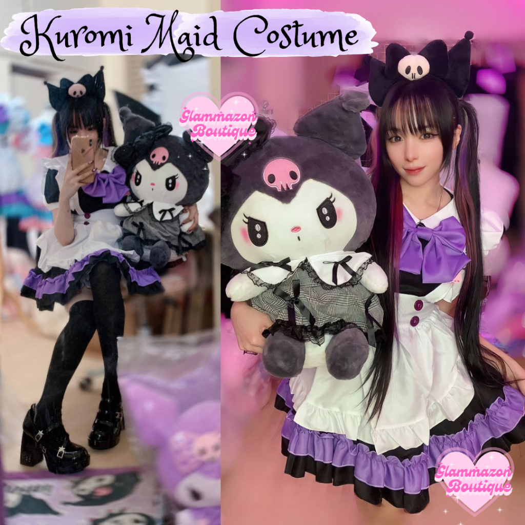 Kuromi Maid Costume Melody Maid Costume Cinnamoroll Maid Costume Halloween Costume Kuromi