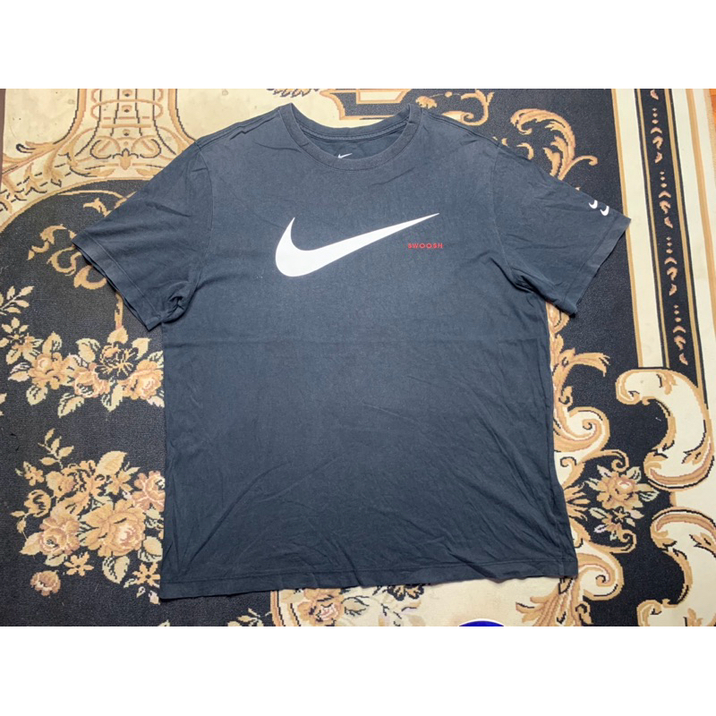 nike big swoosh logo tshirt