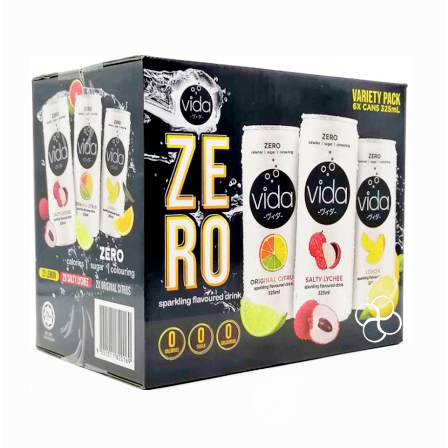 Vida Zero Assorted Sparkling Drink Box 6x325mL | Shopee Philippines