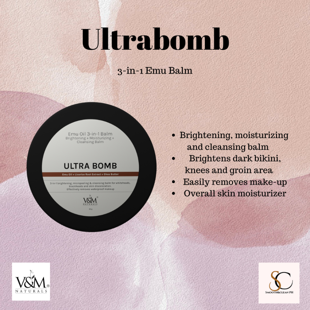 VNM Naturals Ultra Bomb Brightening and Cleansing Balm for underarms