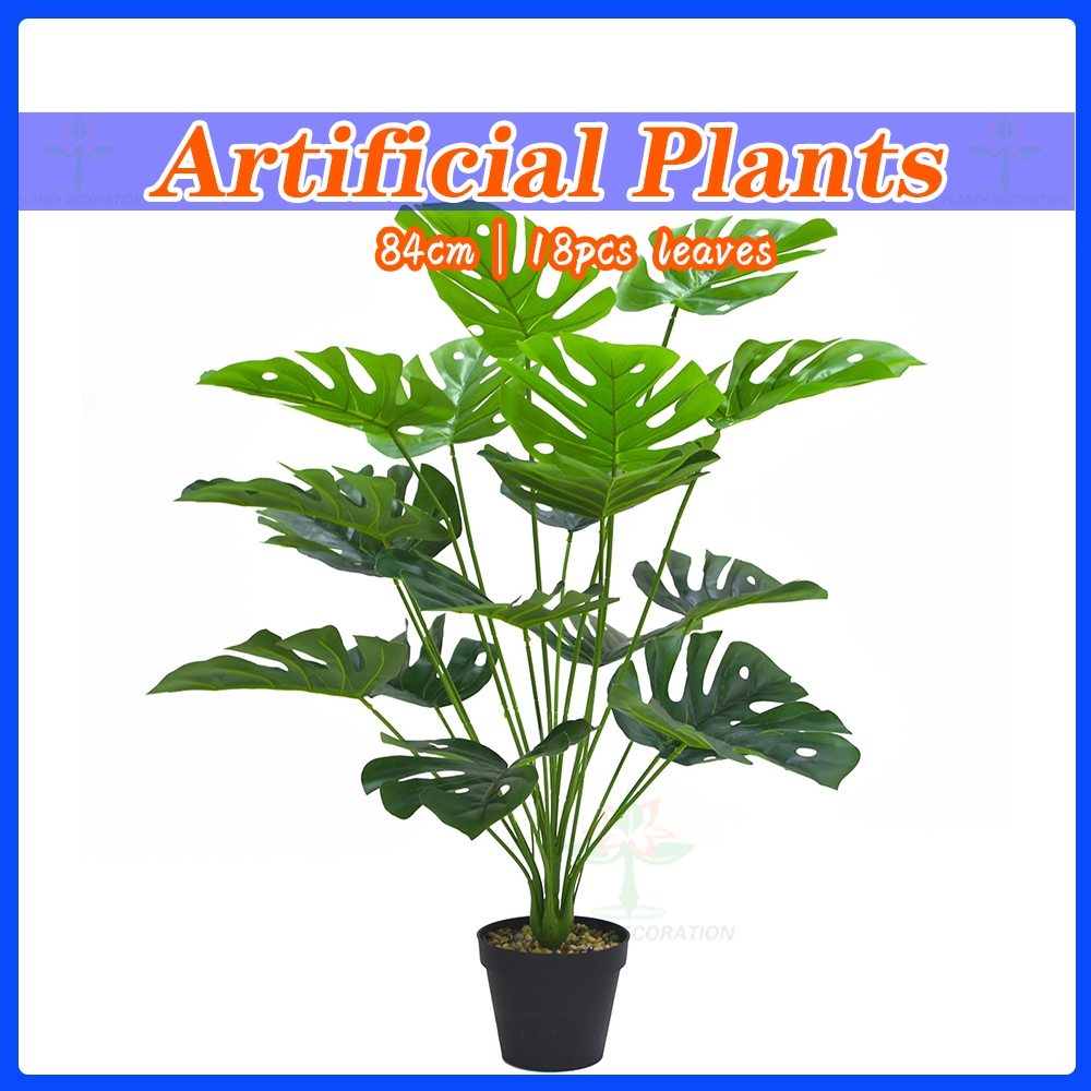 87cm Artificial Plants with pot Tropical Plants plastic plant Monstera