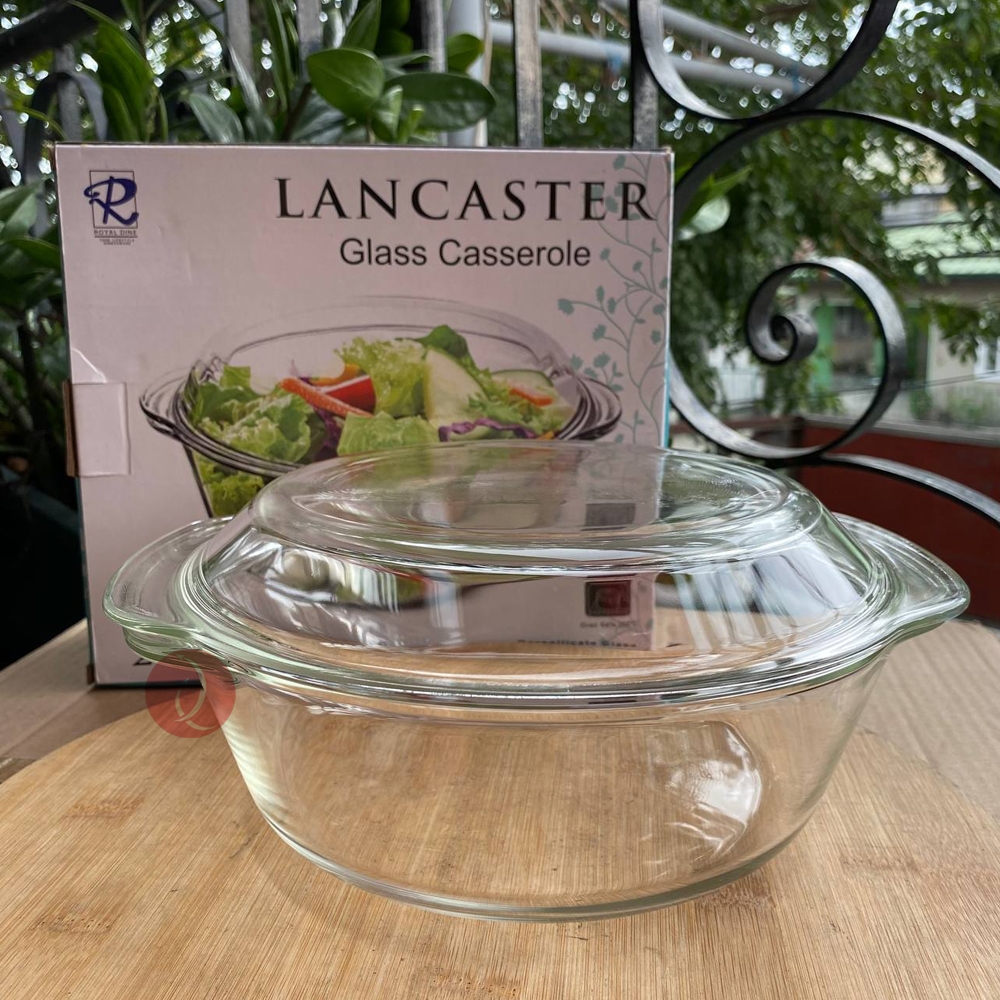 Clear Glass Pyrex Qt Casserole With Lid Glass Casserole Royal Dine
