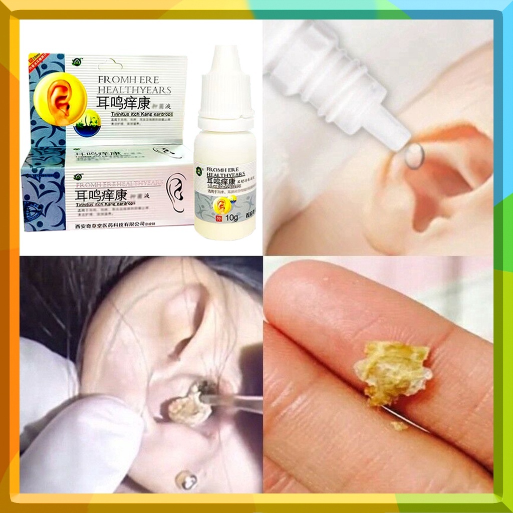 Ear Drops Cleaner Ear Wax Remover Tinnitus Liquid for Acute and Chronic Otitis Softening Ear