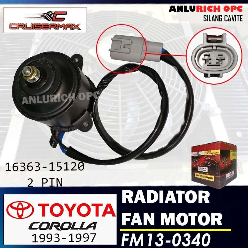 A-Premium Heater Blower Motor With Fan Cage – Replacement For 1993-1997 Toyota Corolla, 12V, Front