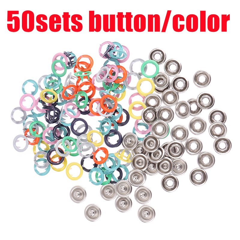 9.5mm Metal Sewing Prong Rings Snap Stud Button Pliers Fastener Fixing ...