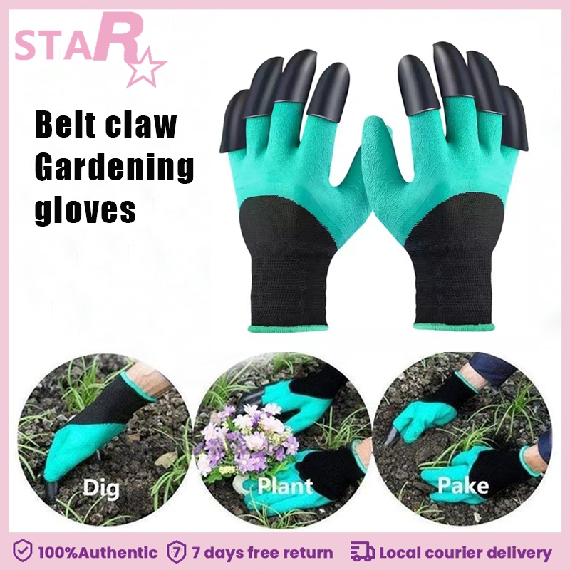 Gardening gloves with claws Digging and planting gloves Waterproof ...