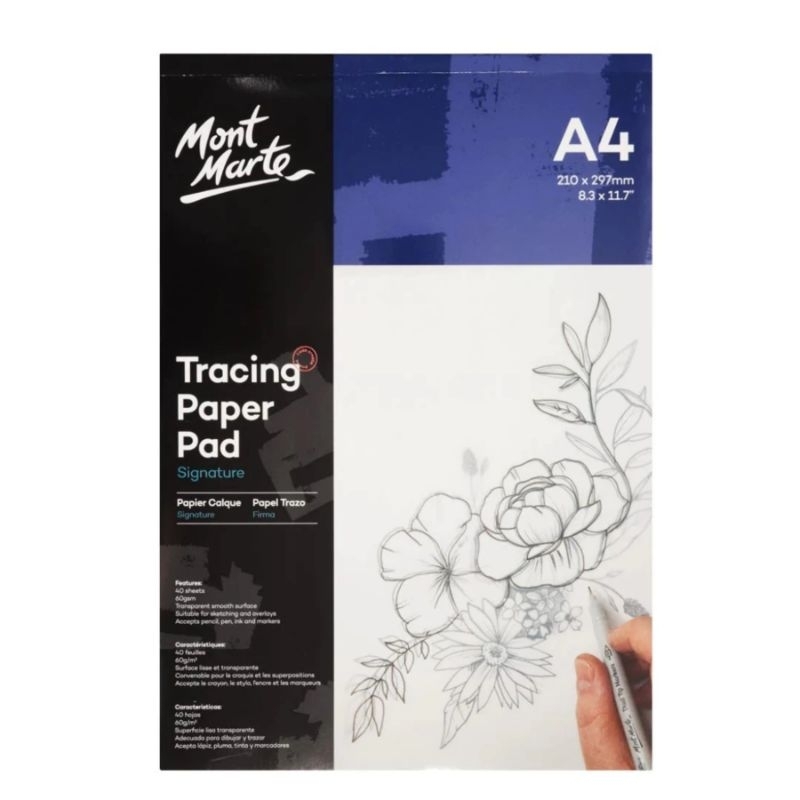 A4 Mont Marte Tracing Paper Pad Shopee Philippines