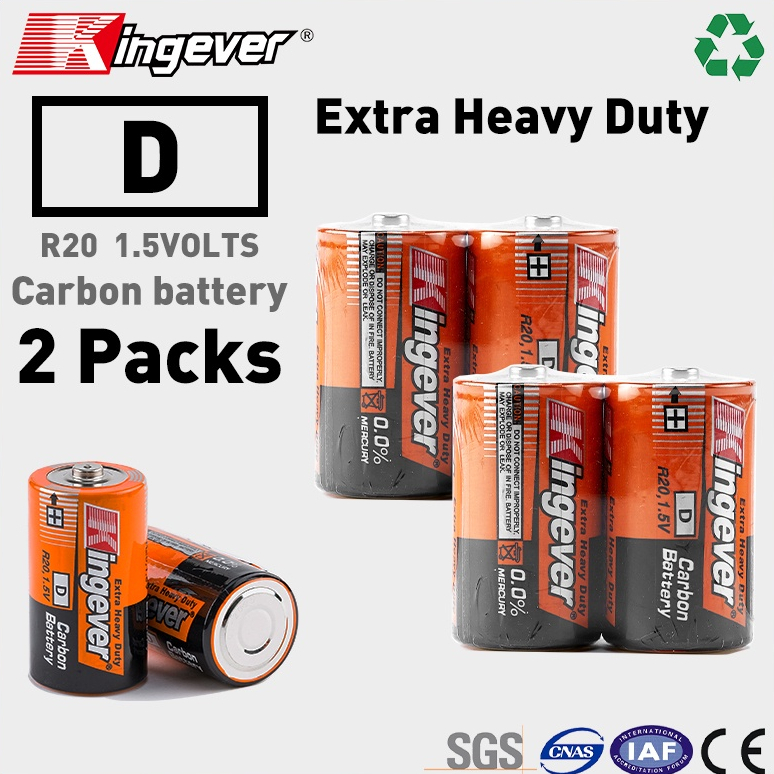 Kingever 100% Original D R20 Extra Heavy Duty Battery classic series ...