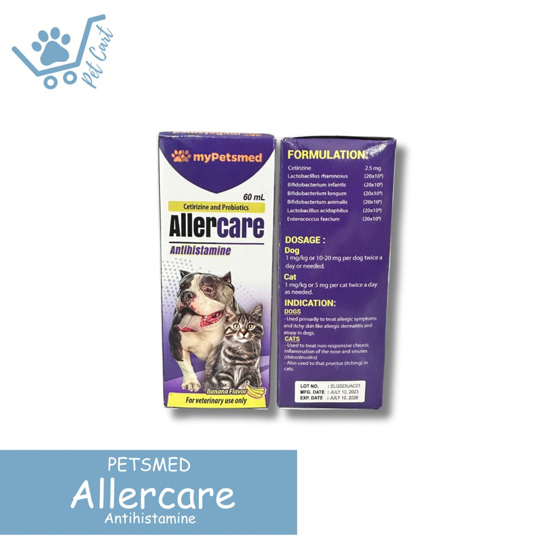PetsMed Allercare 60ml (Free syringe) | Shopee Philippines