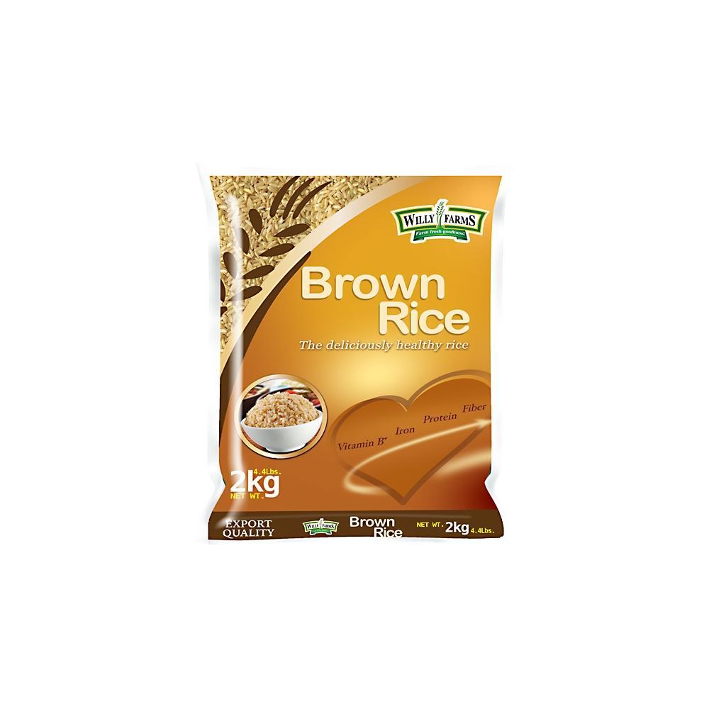 Willy Farms Brown Rice 2 Kilos | Shopee Philippines