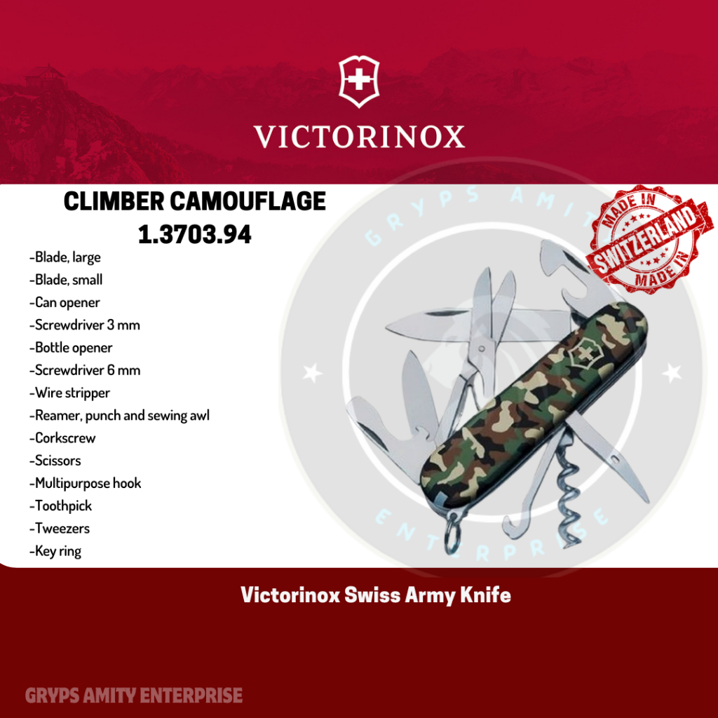 Victorinox Swiss Army Knife (Climber) Shopee Philippines