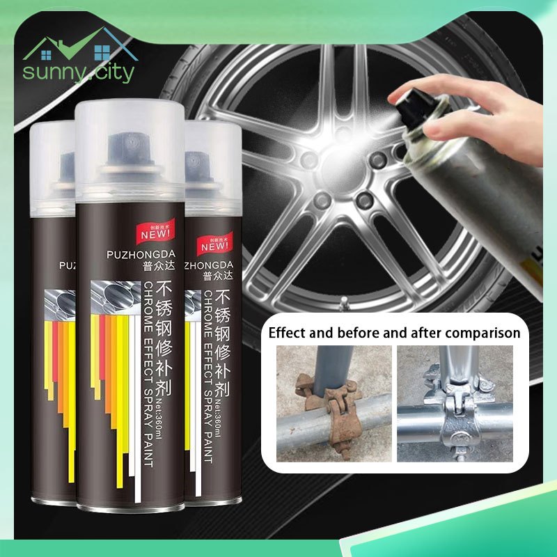 Chrome Spray Paint Stainless Steel Metal Coating Spray Paint Metal Rust Remover Rust Remover