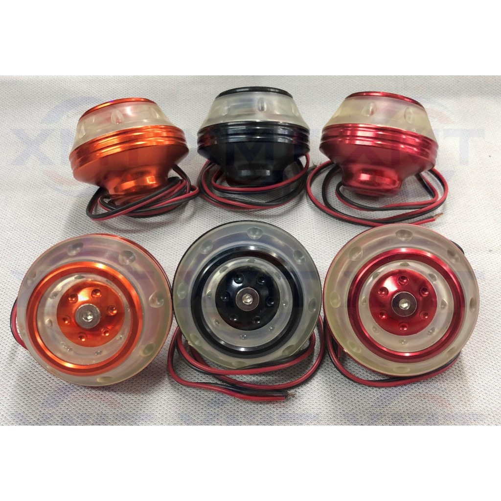 Motorcycle Axel Cap with LED Light (7Colors) Universal | Shopee Philippines