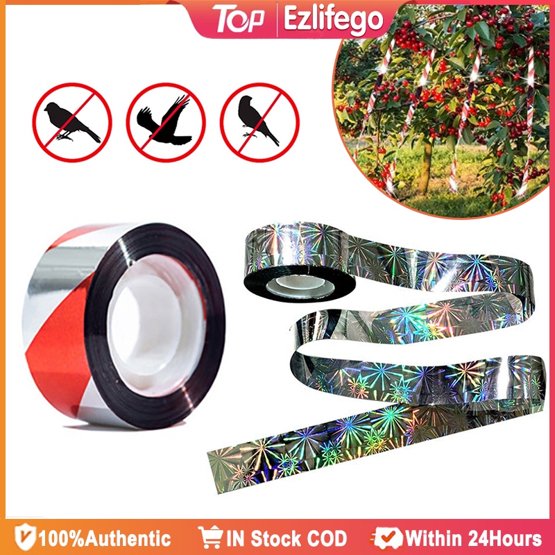 100Meter Bird Repellent Tape Bird Scare Ribbon Reflective Flash Tape