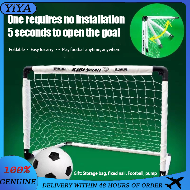 Soccer Toys for Kids Portable Folding Soccer Goal Set Kids Sports Mini