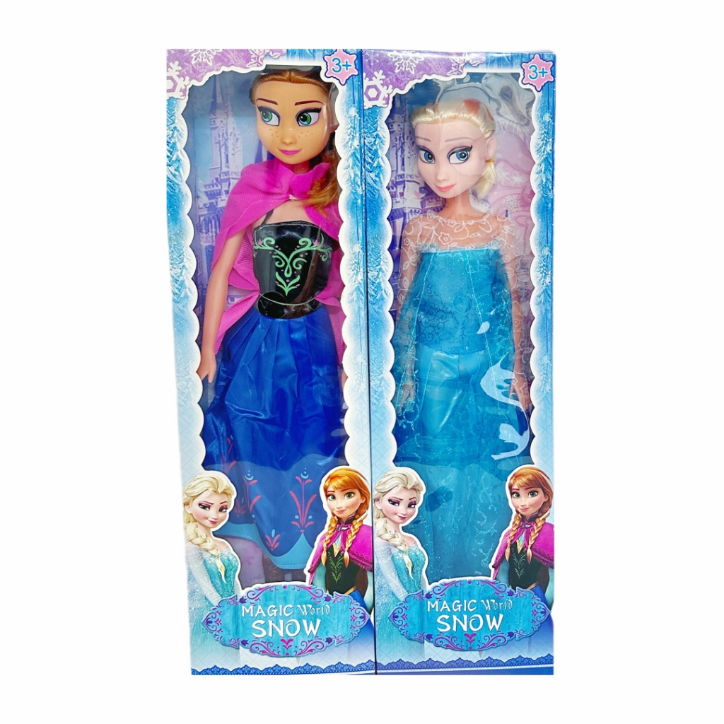 Frozen Magic World Snow Doll for kids Anna and Elsa Toy | Shopee ...