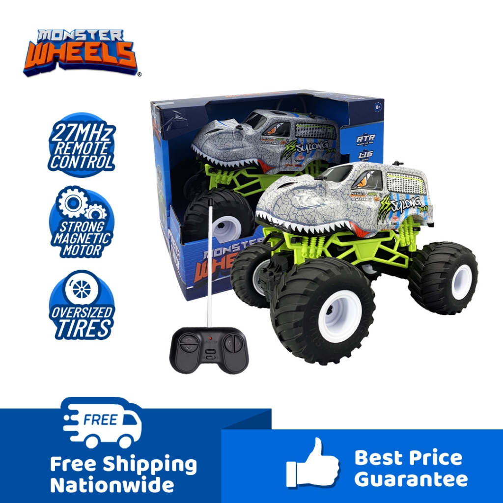 Monster Wheels - 1:16 27Mhz Big Wheels Off-Road Vehicle Monster Truck ...