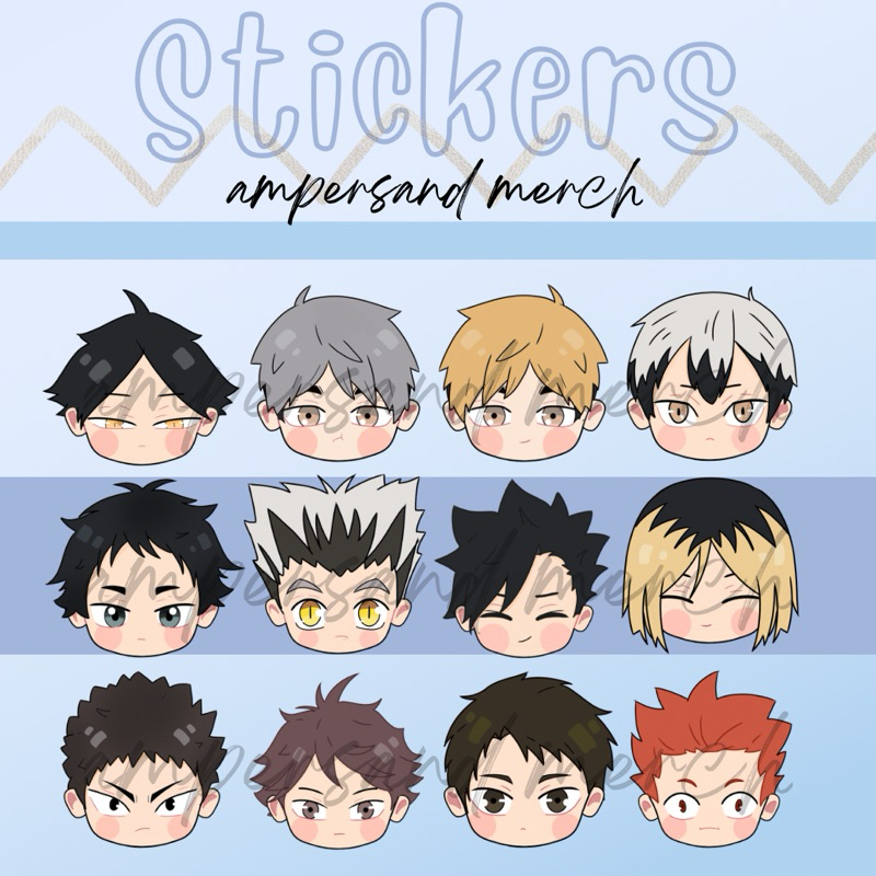 &M Haikyuu (Anime) Chibi Waterproof Vinyl Stickers | Shopee Philippines
