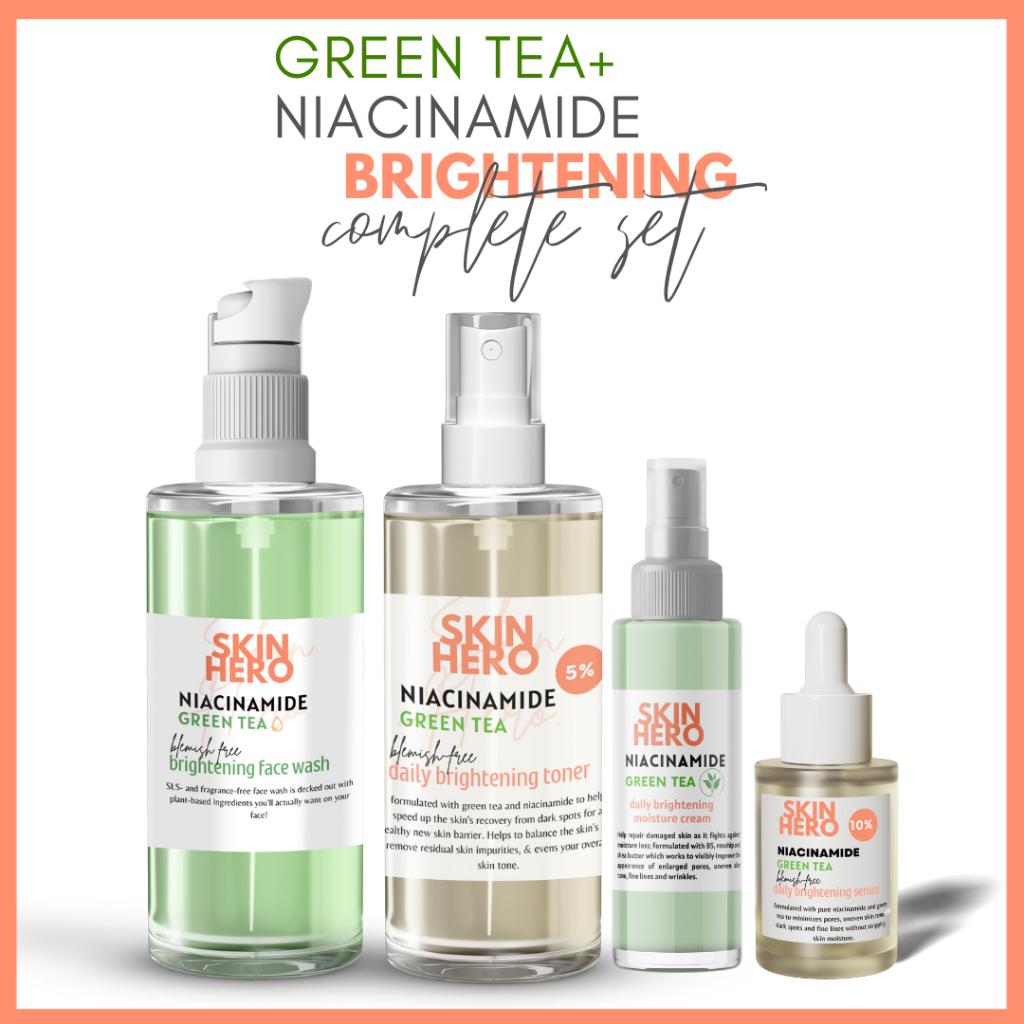 Daily Brightening Complete Set (Niacinamide + Green Tea) Face Wash