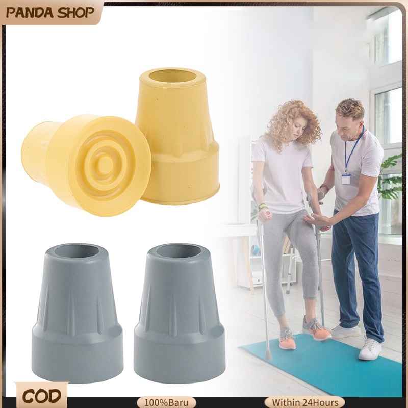 2Pcs 22mm Crutches Rubber Tips Crutch Ferrules Rubber Ends Antiskid
