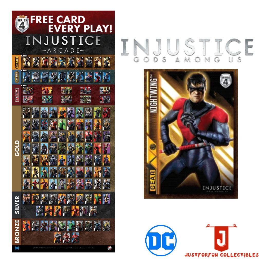 Injustice Arcade Cards Nightwing [Gear] [124/130] [Series 4] Shopee