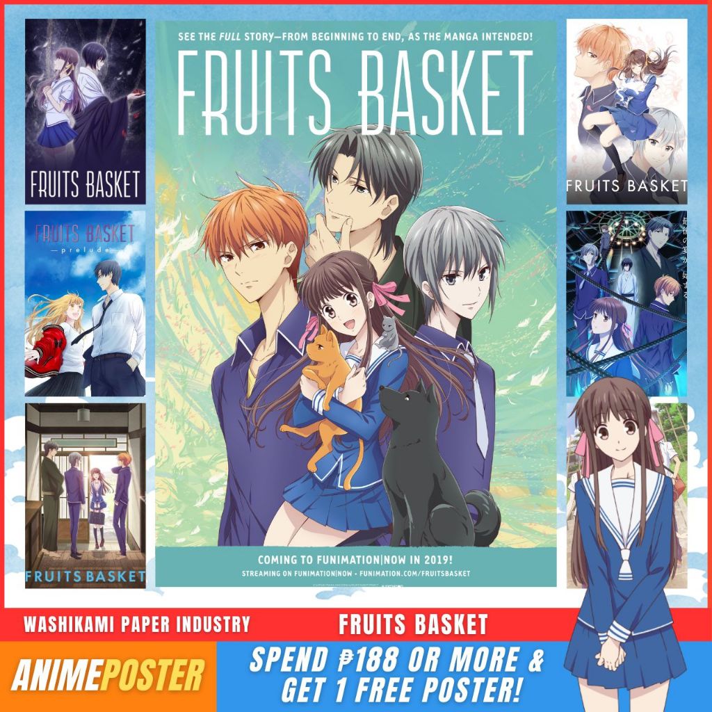 Fruits Basket A4 Posters Official Anime Posters / Sticker Poster