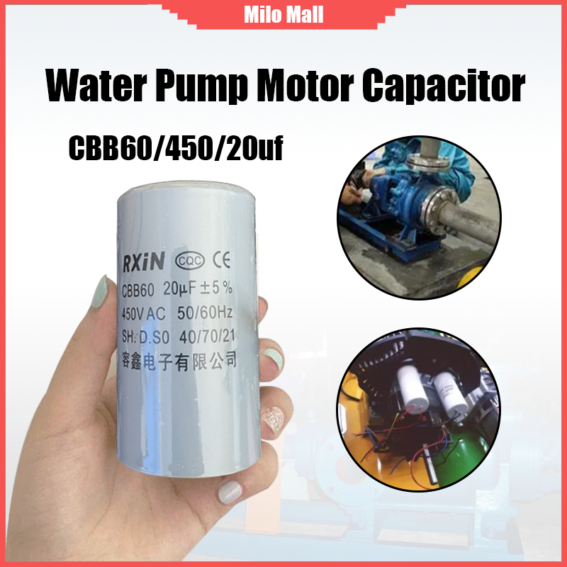 Cbb60 20uf 450v Water Pump Motor Capacitor Shopee Philippines