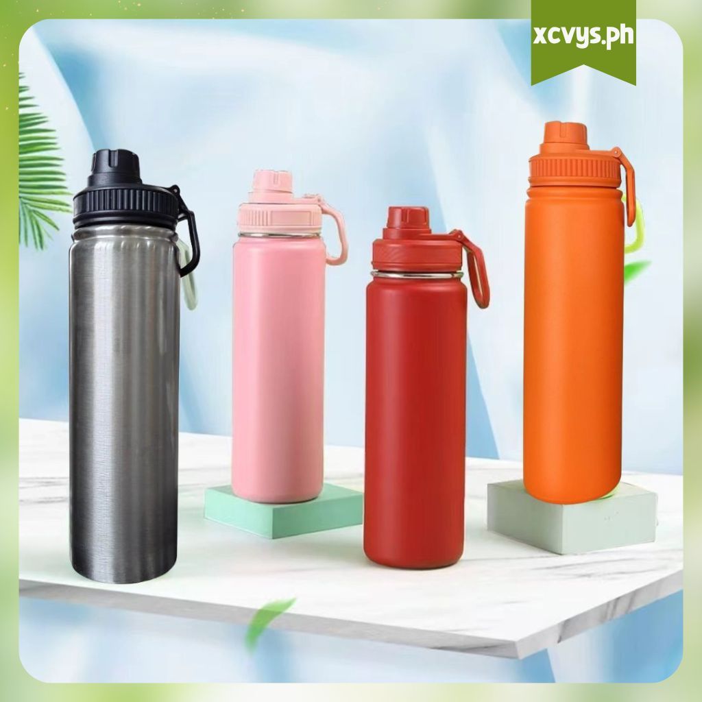 530ml/750ml Aqua flask Water Bottle Portable Water Cup Tumbler Flip ...