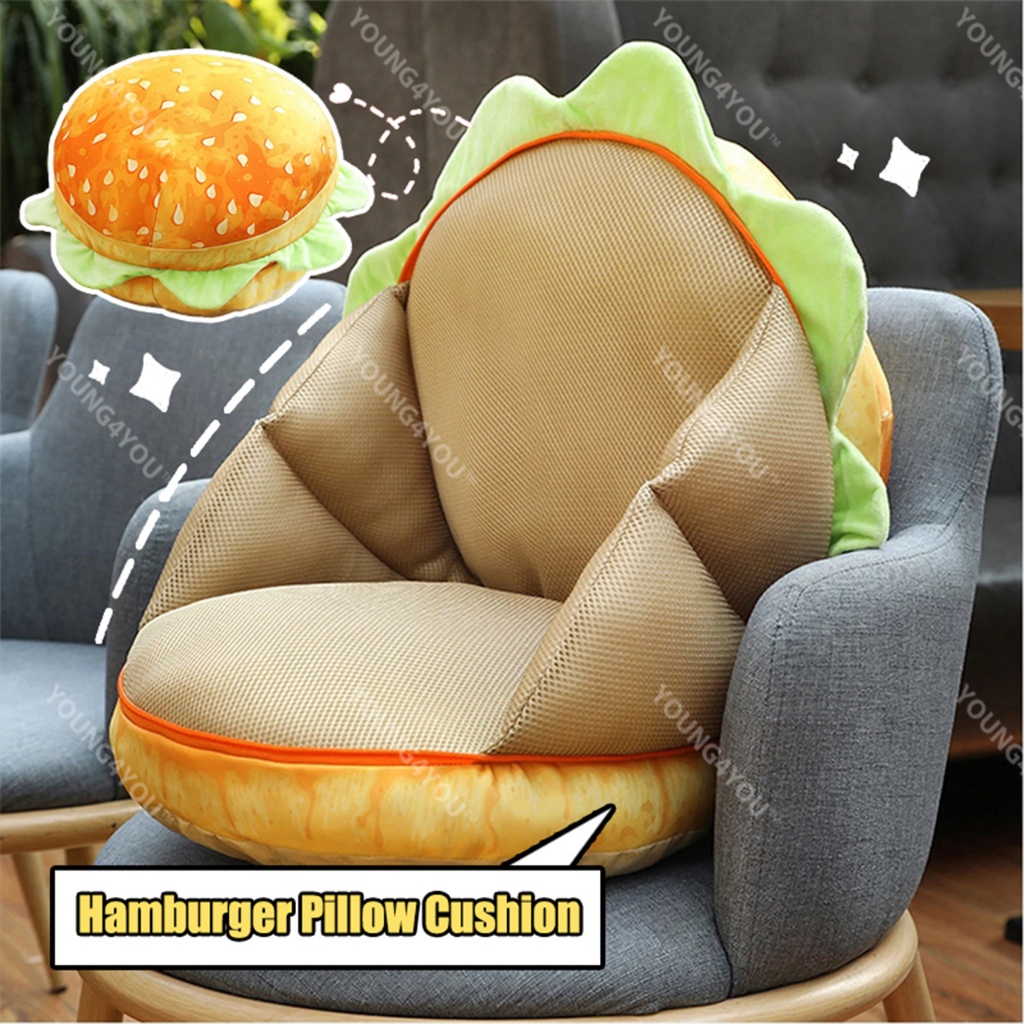 Hamburger Sofa Burger Pillow Nap Pillow Plush Creative Cushion Car Seat  Cushion lumbar support