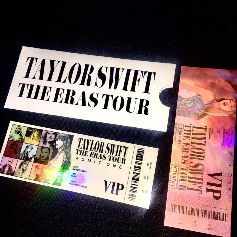 Eras Tour Holographic Ticket Taylor Swift Souvenir commemorative ...