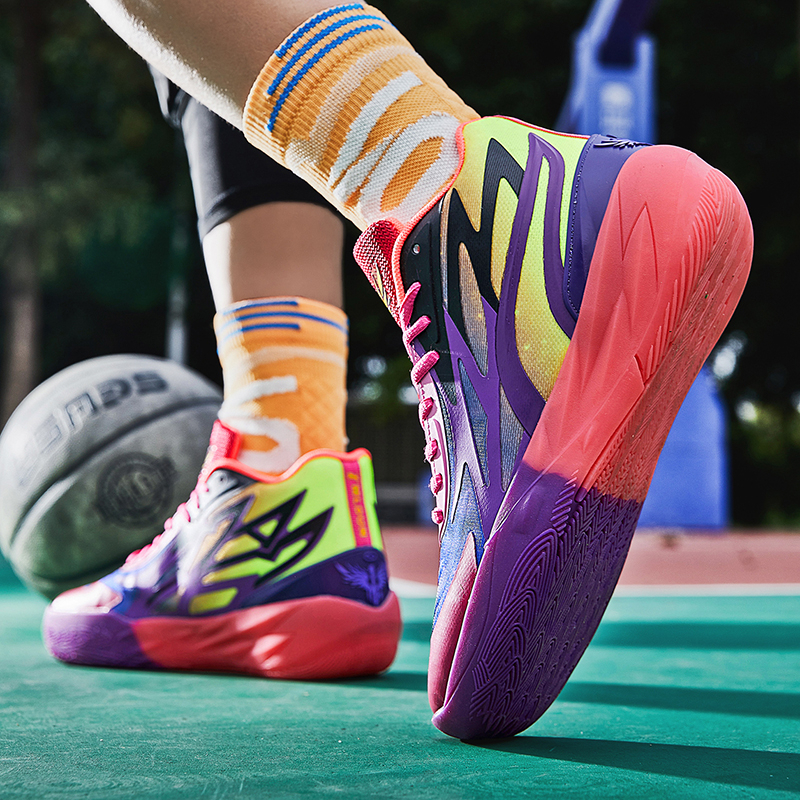 Lamelo 2nd MB02 Basketball Shoes with spike Leisure Sports mid cut