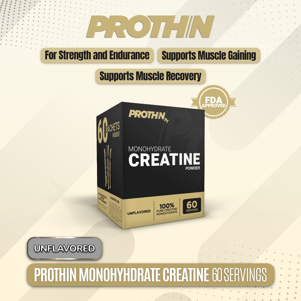 Prothin Monohydrate Creatine Powder Supplement 60 servings | Shopee ...