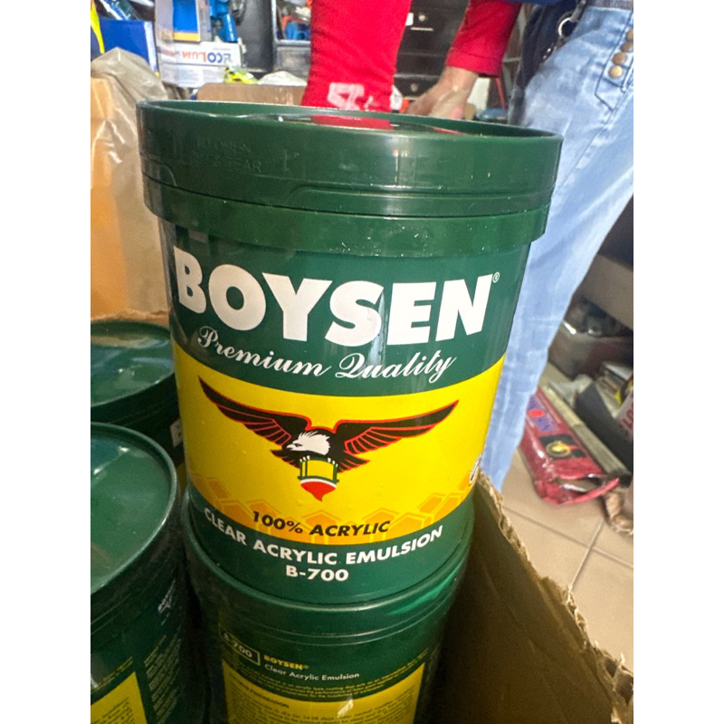 Emulsion Clear acrylic emulsion boysen 1 liter | Shopee Philippines