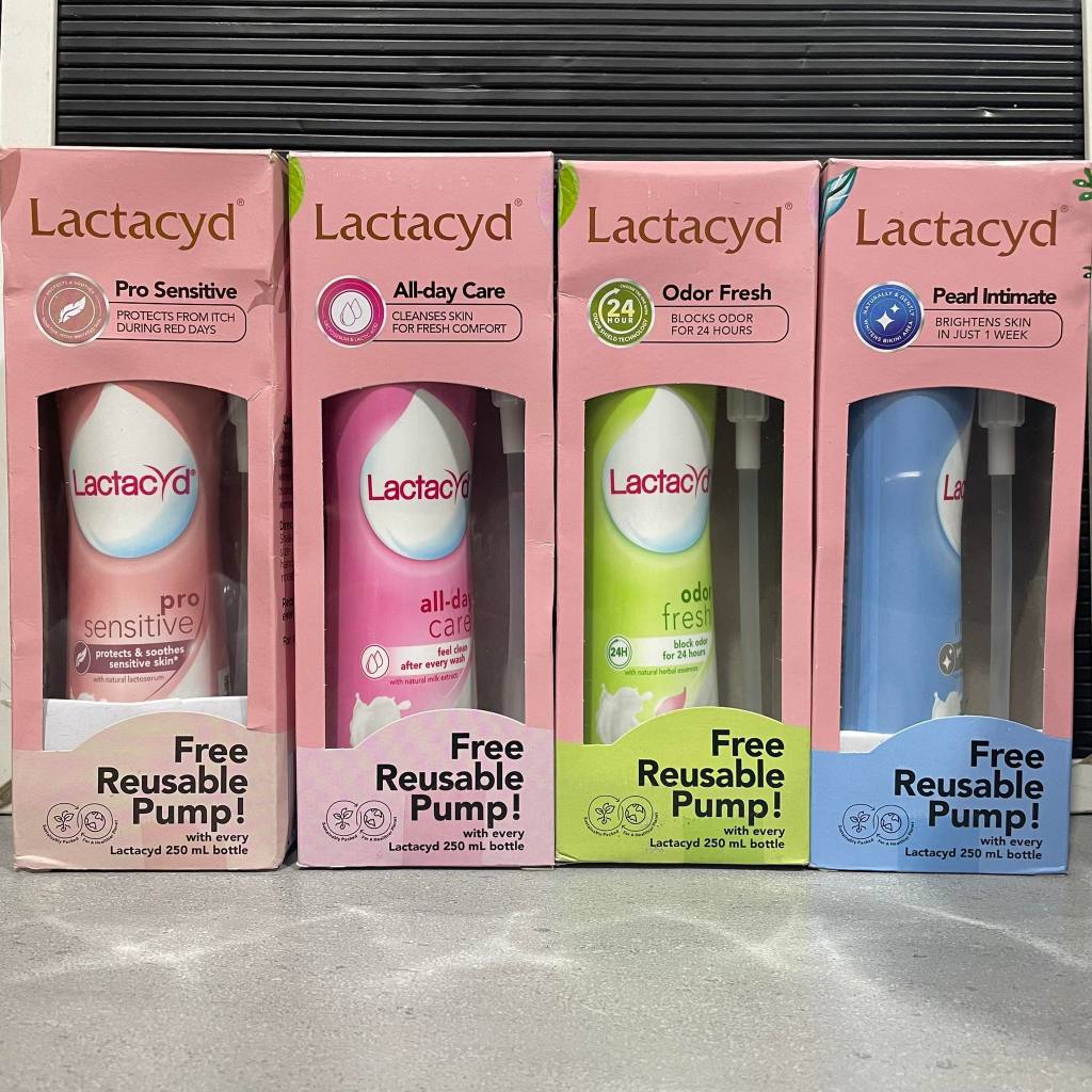 Lactacyd Feminine Wash with free reusable pump 250ML Shopee Philippines