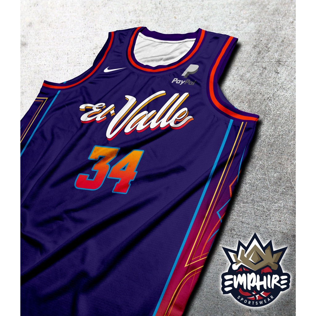 2023-24 City Edition Phoenix Suns EL Valle | Full Sublimation Jersey ...