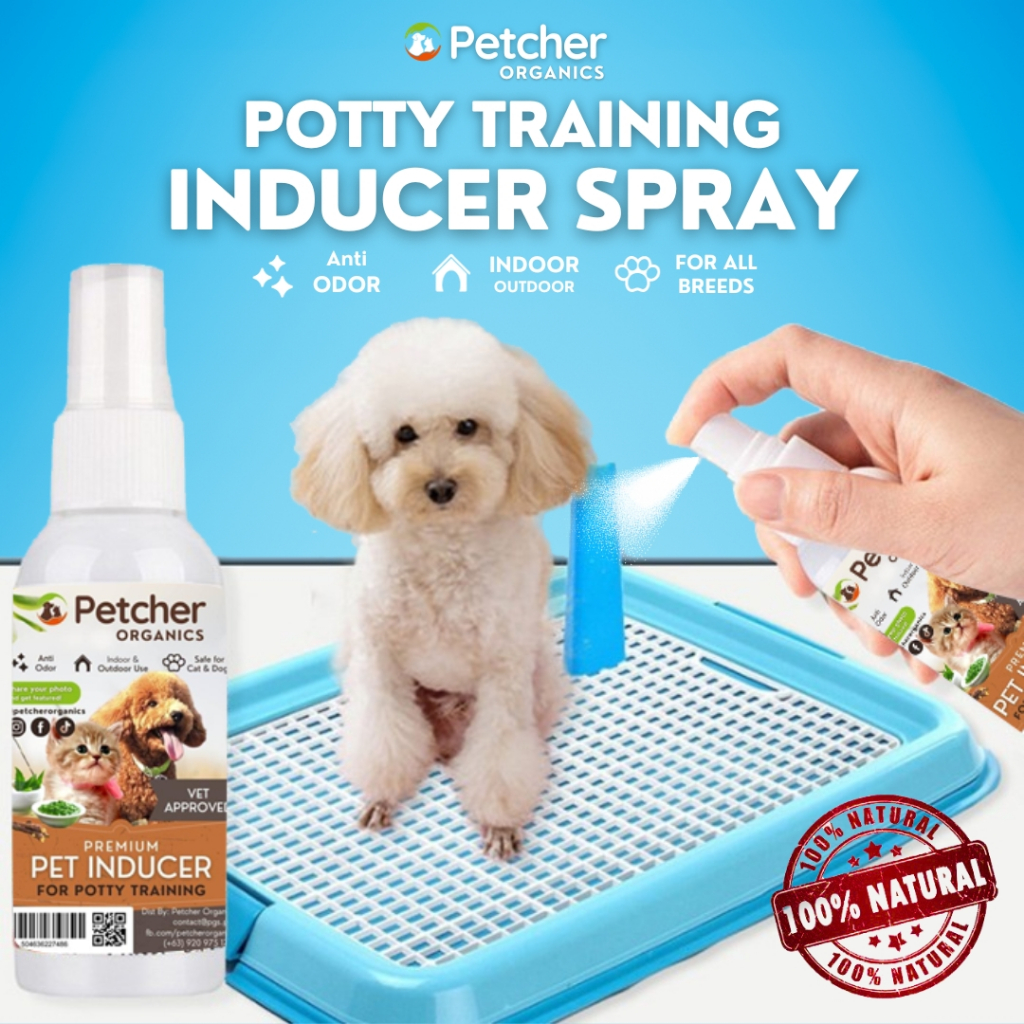 Petcher Dog Potty Trainer Spray Pet Defecation Inducer Poop Spray for