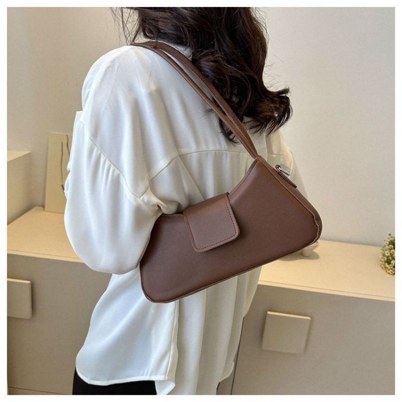 YQY Luxury underarm shoulder bag PU leather ladies fashion handbag