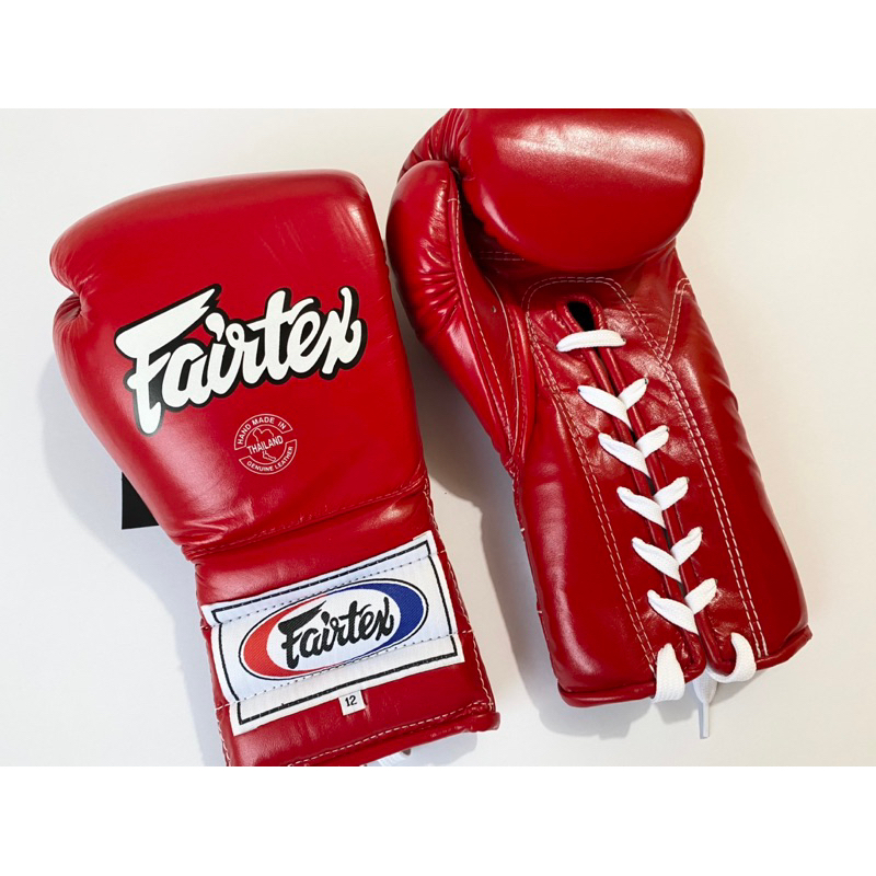Fairtex BGL7 Professional Mexican Style Laceup Muay Thai Boxing Gloves ...