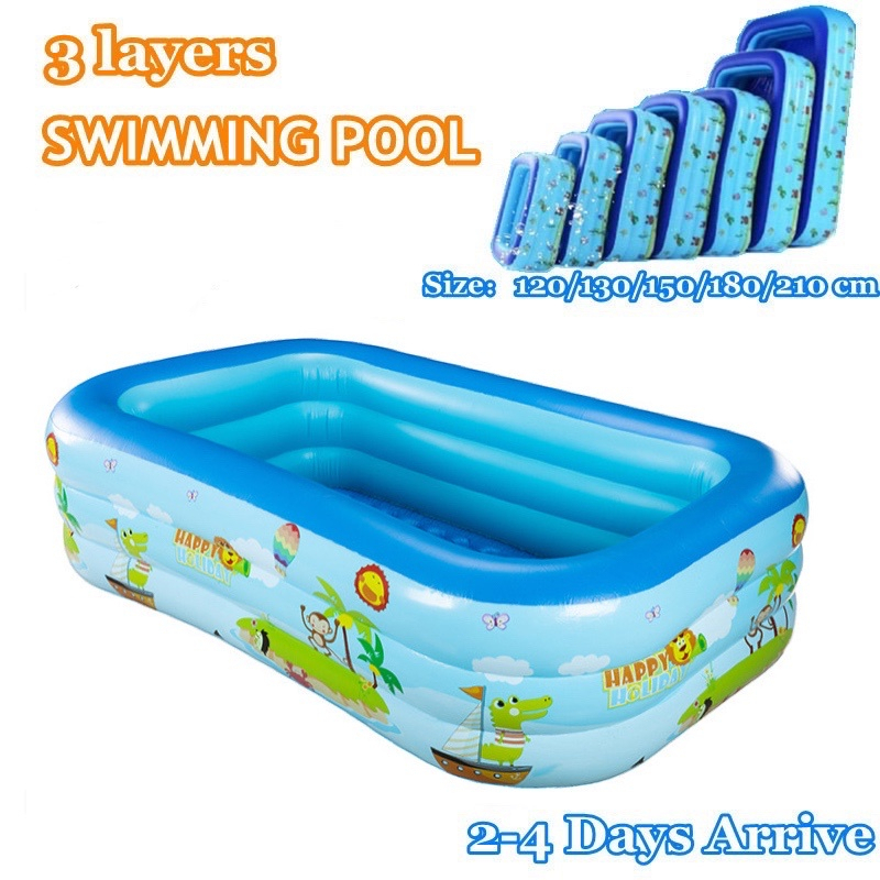 BOUNDLESS Inflatable Swimming Pool Kids Swimming Pool Baby Swimming ...