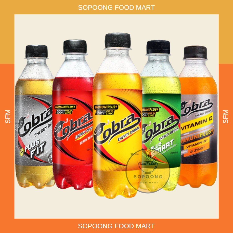 COBRA Energy Drink with Immuniplus+ 350ml Shopee Philippines