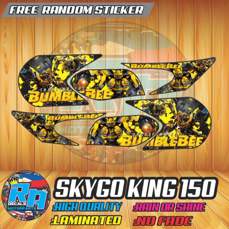 Skygo King 150 Bumble Bee Decals | Shopee Philippines