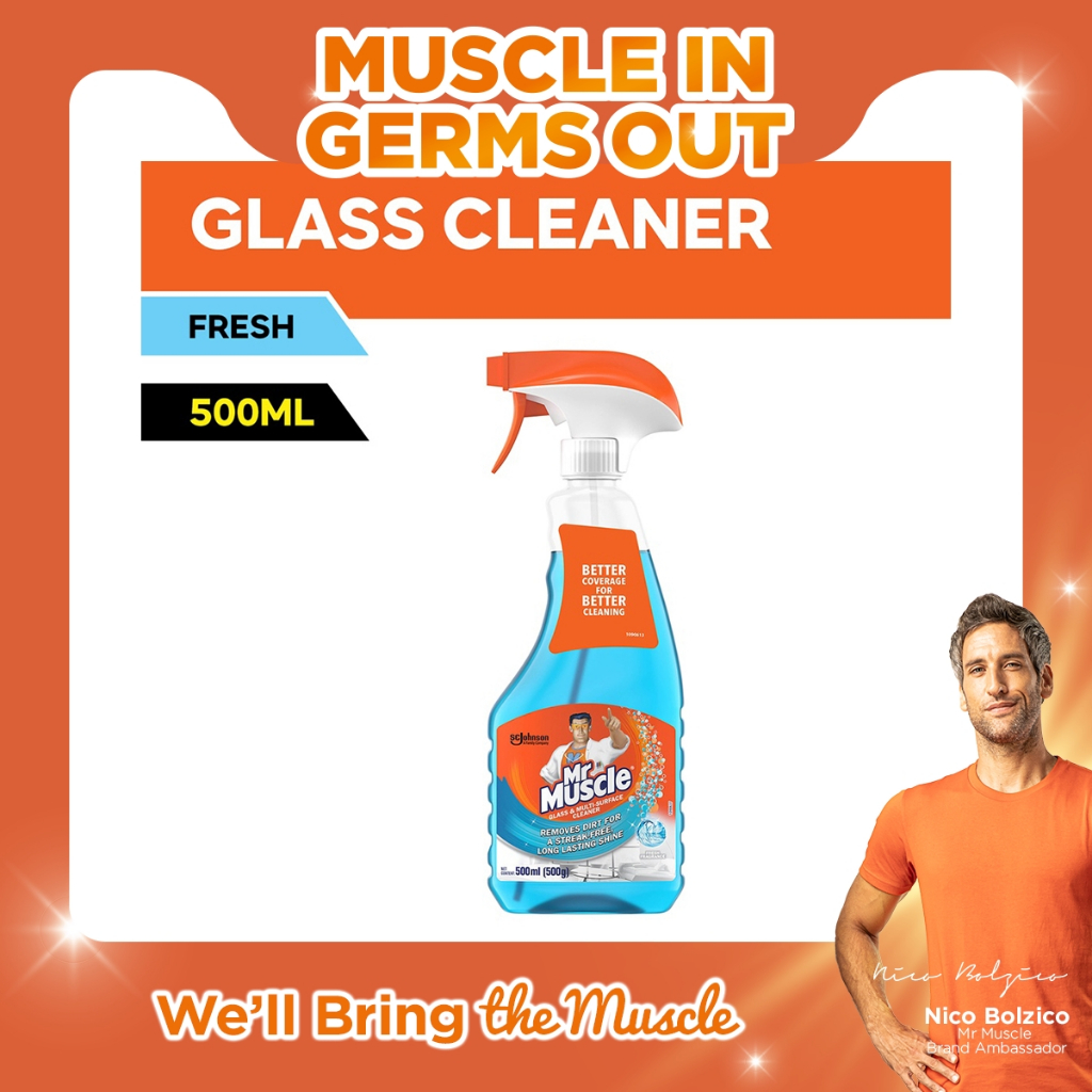 Mr. Muscle Glass and Multi-Surface Cleaner 500ml - Fresh Fragrance ...