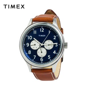 Timex tw00zr112 leather top analog mens watch